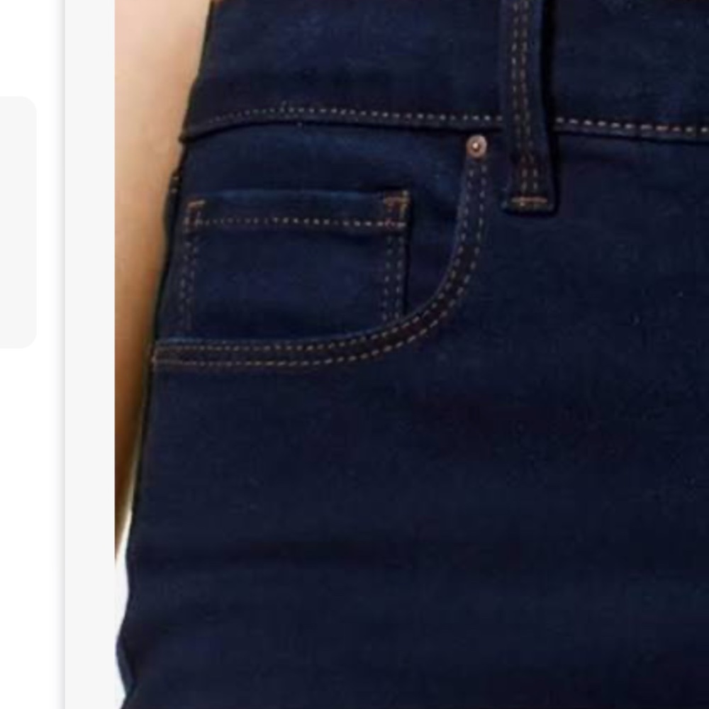 Women’s Style & Co Dark Wash Bootleg High Rise Jeans sz 4 - Picture 3 of 9